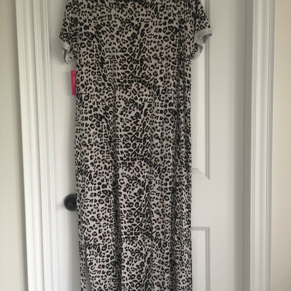 Animal Print T-shirt Dress - L - Picture 4 of 10